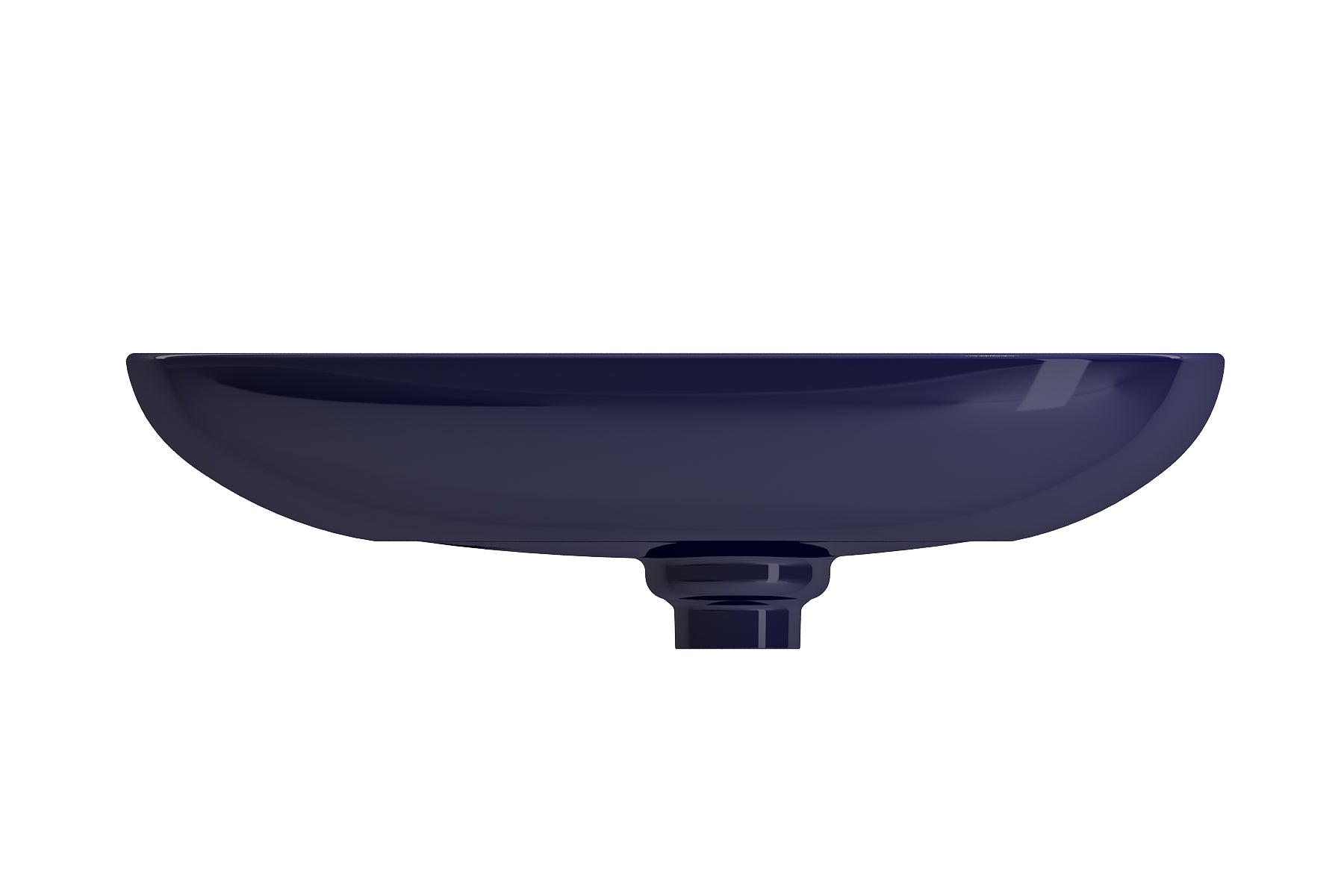 BOCCHI Etna 23" Palette Shaped Vessel Fireclay Bathroom Sink, Sapphire Blue, 1114-010-0125