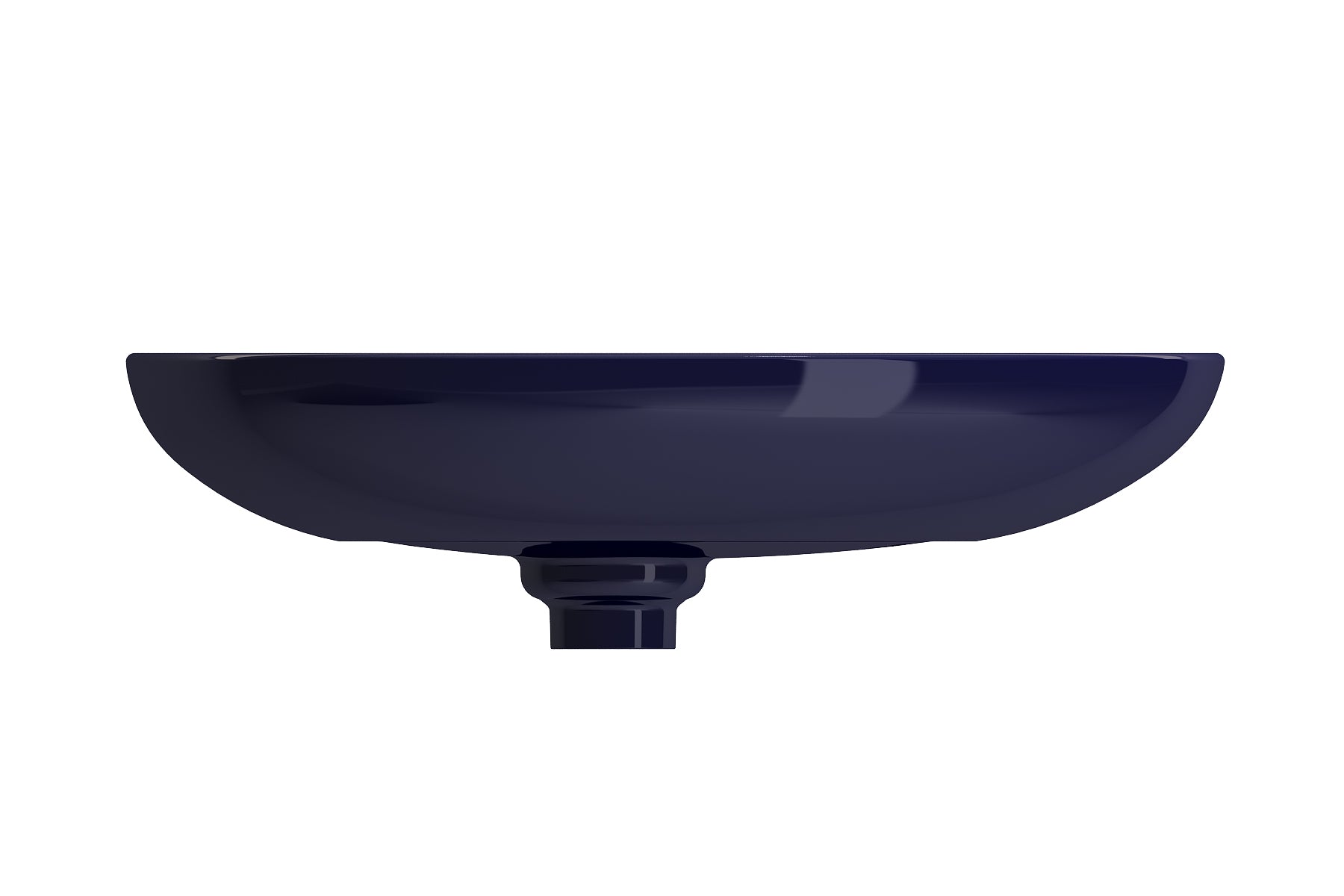 BOCCHI Etna 23" Palette Shaped Vessel Fireclay Bathroom Sink, Sapphire Blue, 1114-010-0125