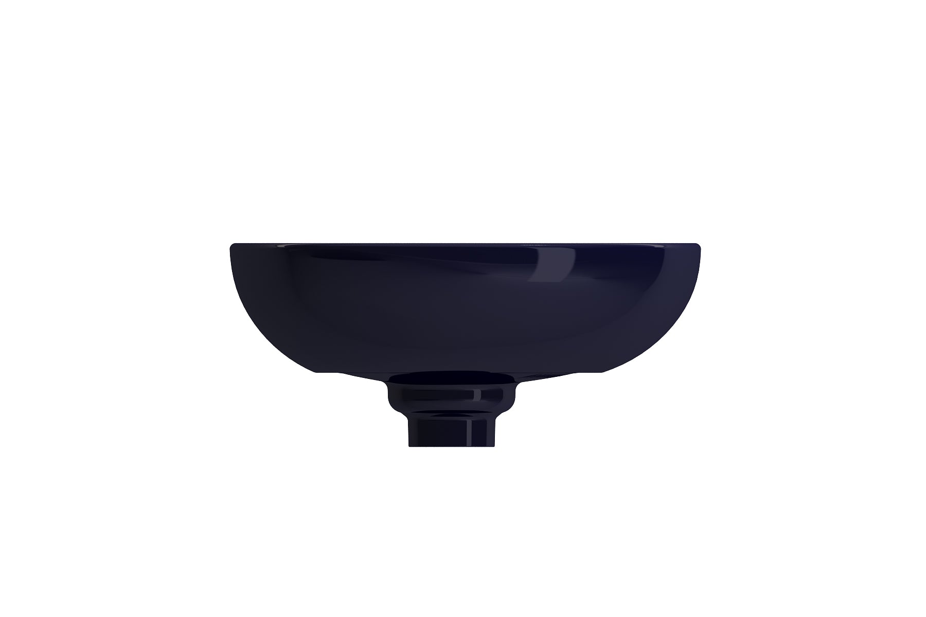 BOCCHI Etna 23" Palette Shaped Vessel Fireclay Bathroom Sink, Sapphire Blue, 1114-010-0125
