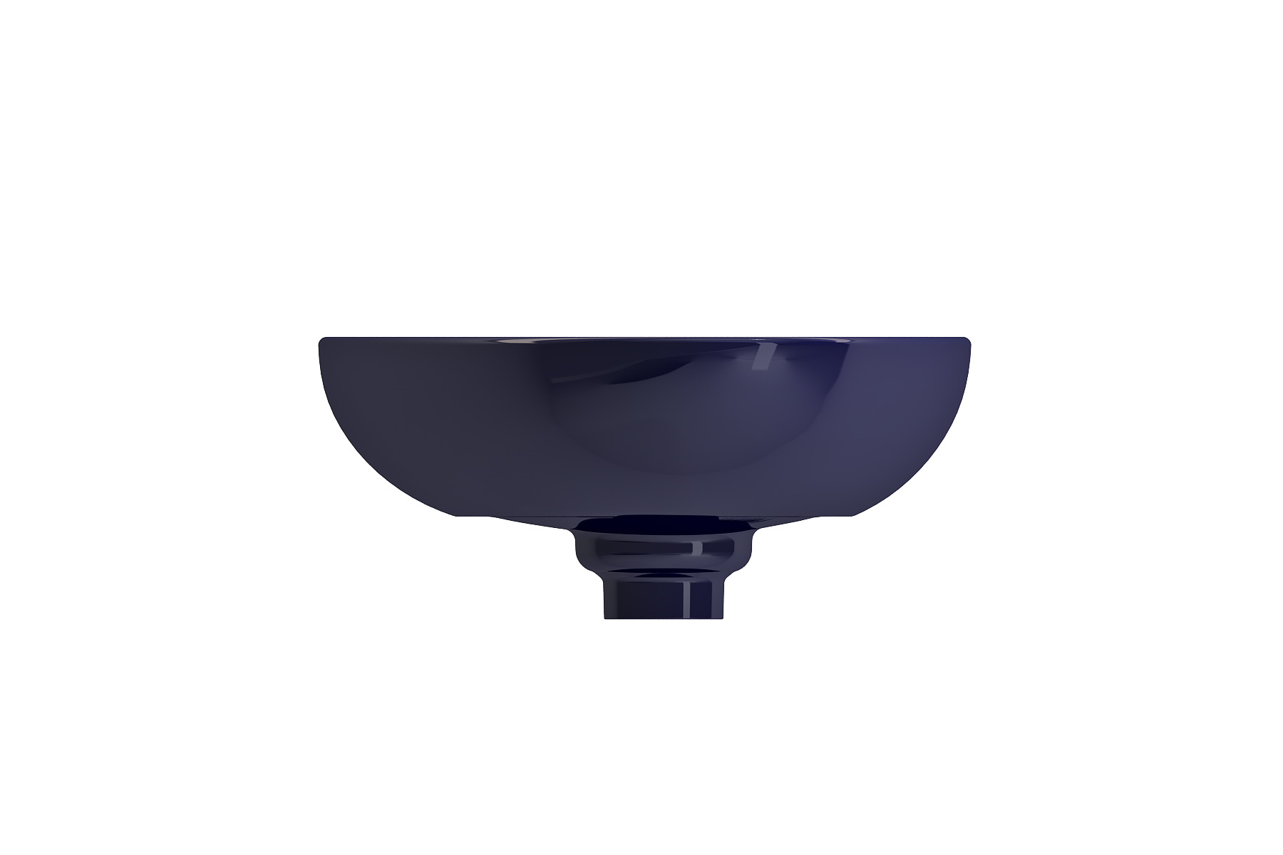 BOCCHI Etna 23" Palette Shaped Vessel Fireclay Bathroom Sink, Sapphire Blue, 1114-010-0125