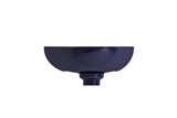 BOCCHI Etna 23" Palette Shaped Vessel Fireclay Bathroom Sink, Sapphire Blue, 1114-010-0125