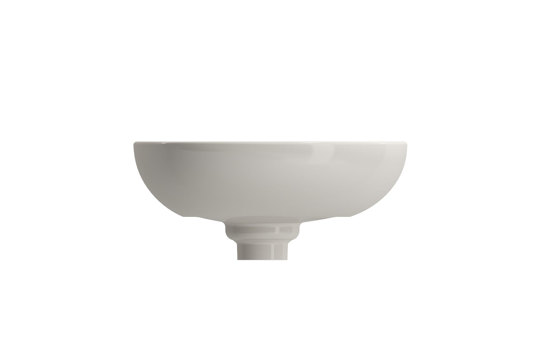 BOCCHI Etna 23" Palette Shaped Vessel Fireclay Bathroom Sink, Biscuit, 1114-014-0125