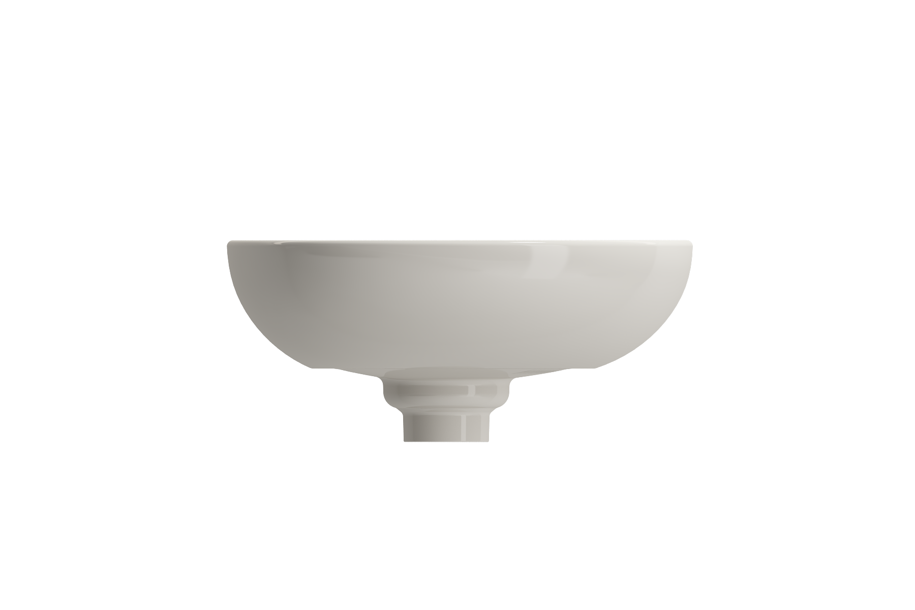 BOCCHI Etna 23" Palette Shaped Vessel Fireclay Bathroom Sink, Biscuit, 1114-014-0125