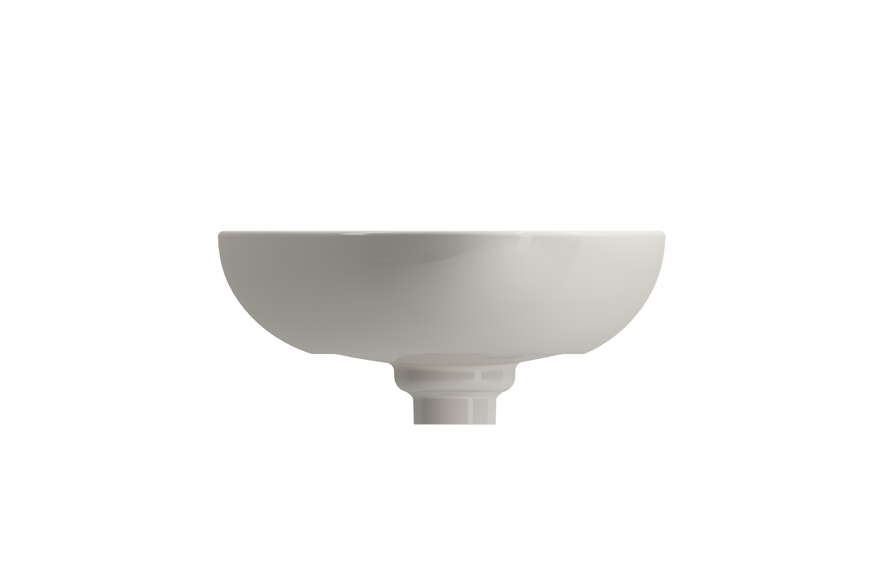 BOCCHI Etna 23" Palette Shaped Vessel Fireclay Bathroom Sink, Biscuit, 1114-014-0125