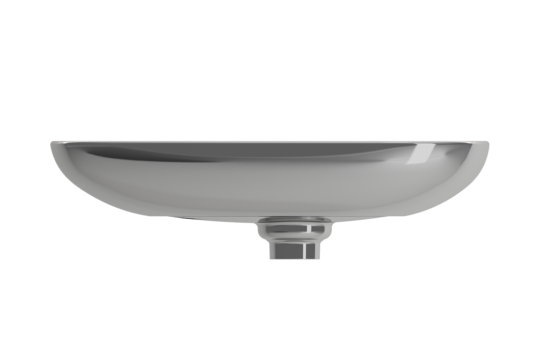 BOCCHI Etna 23" Palette Shaped Vessel Fireclay Bathroom Sink, Platinum, 1114-401-0125