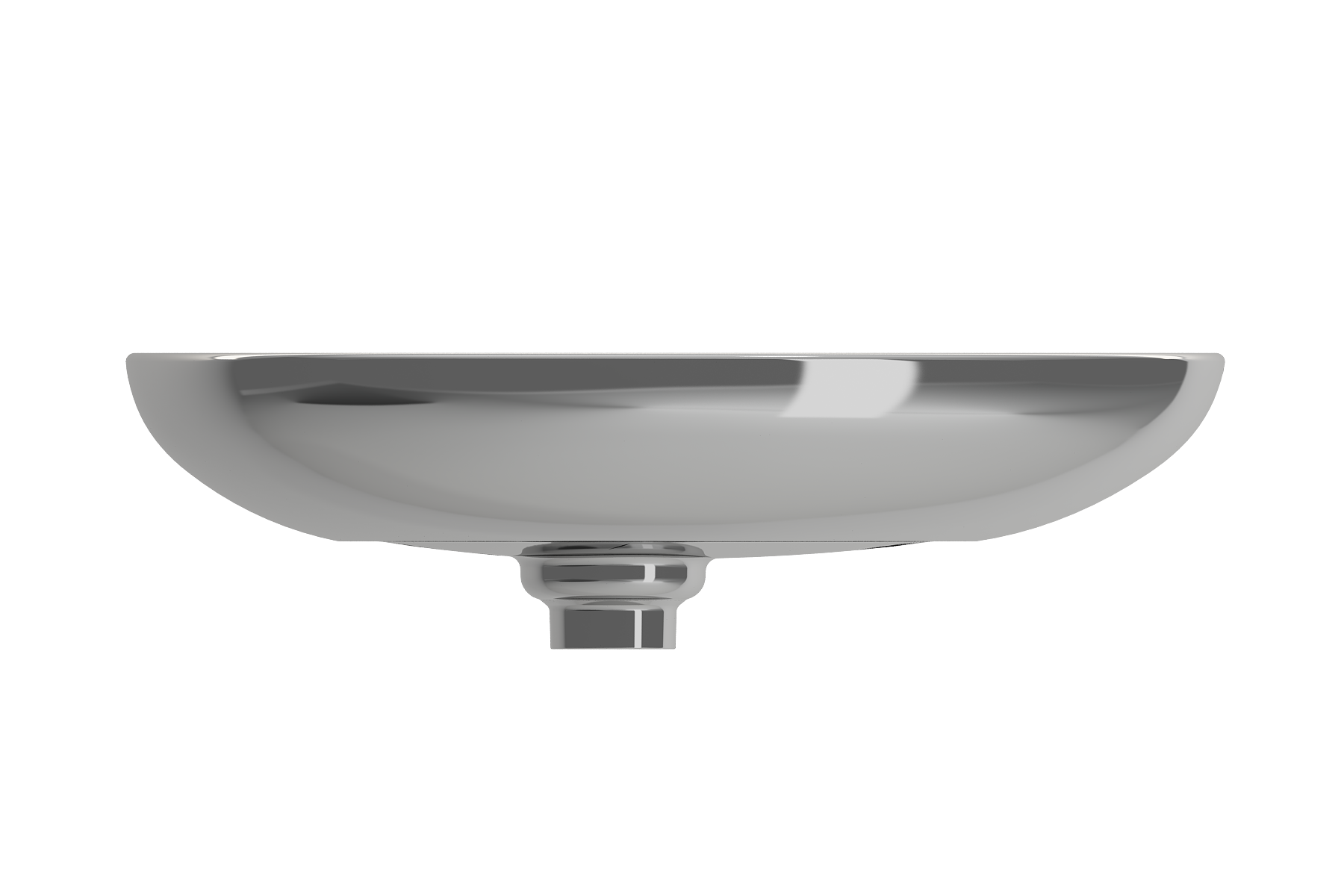 BOCCHI Etna 23" Palette Shaped Vessel Fireclay Bathroom Sink, Platinum, 1114-401-0125