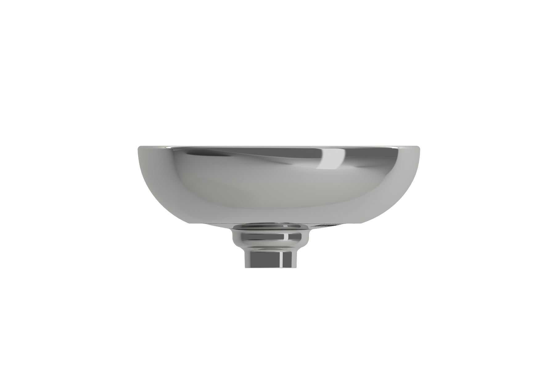 BOCCHI Etna 23" Palette Shaped Vessel Fireclay Bathroom Sink, Platinum, 1114-401-0125