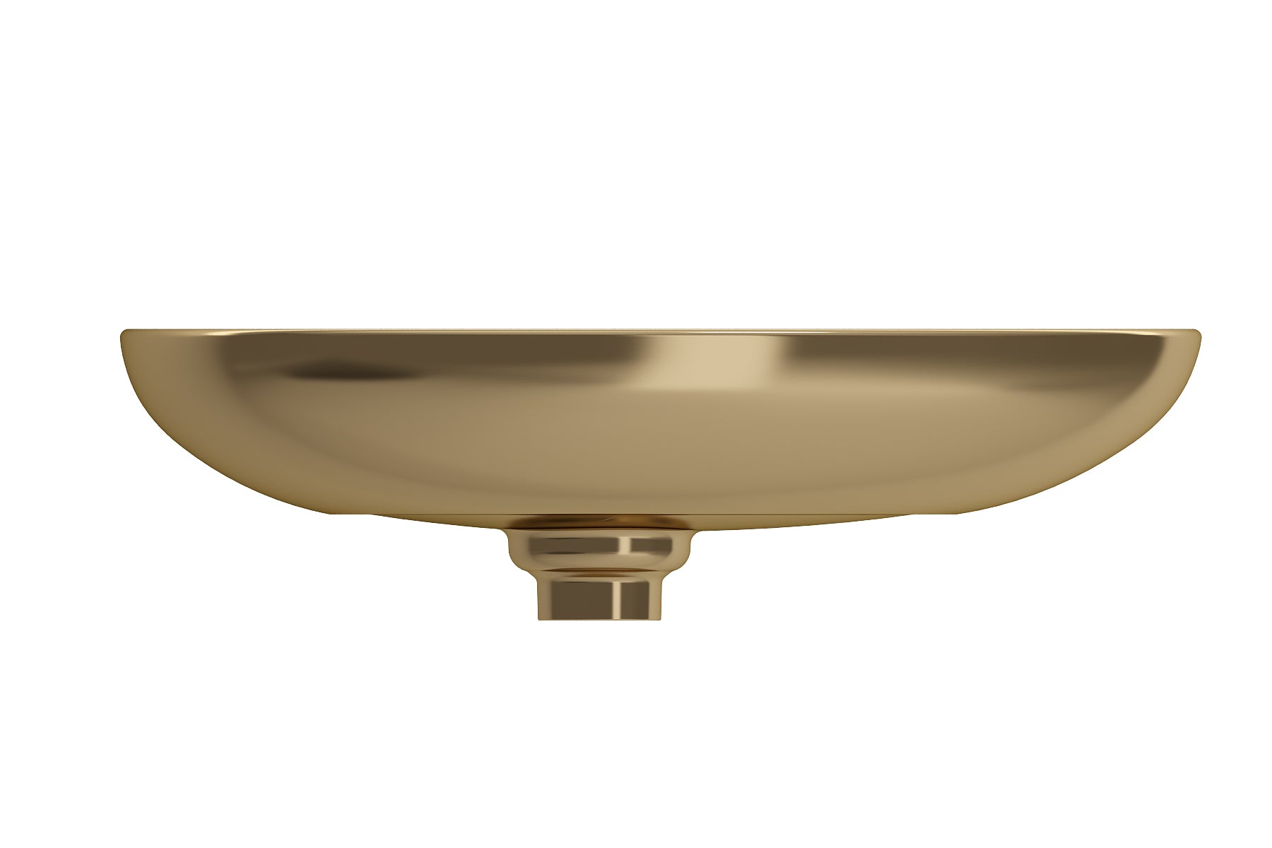 BOCCHI Etna 23" Palette Shaped Vessel Fireclay Bathroom Sink, Matte Gold, 1114-403-0125
