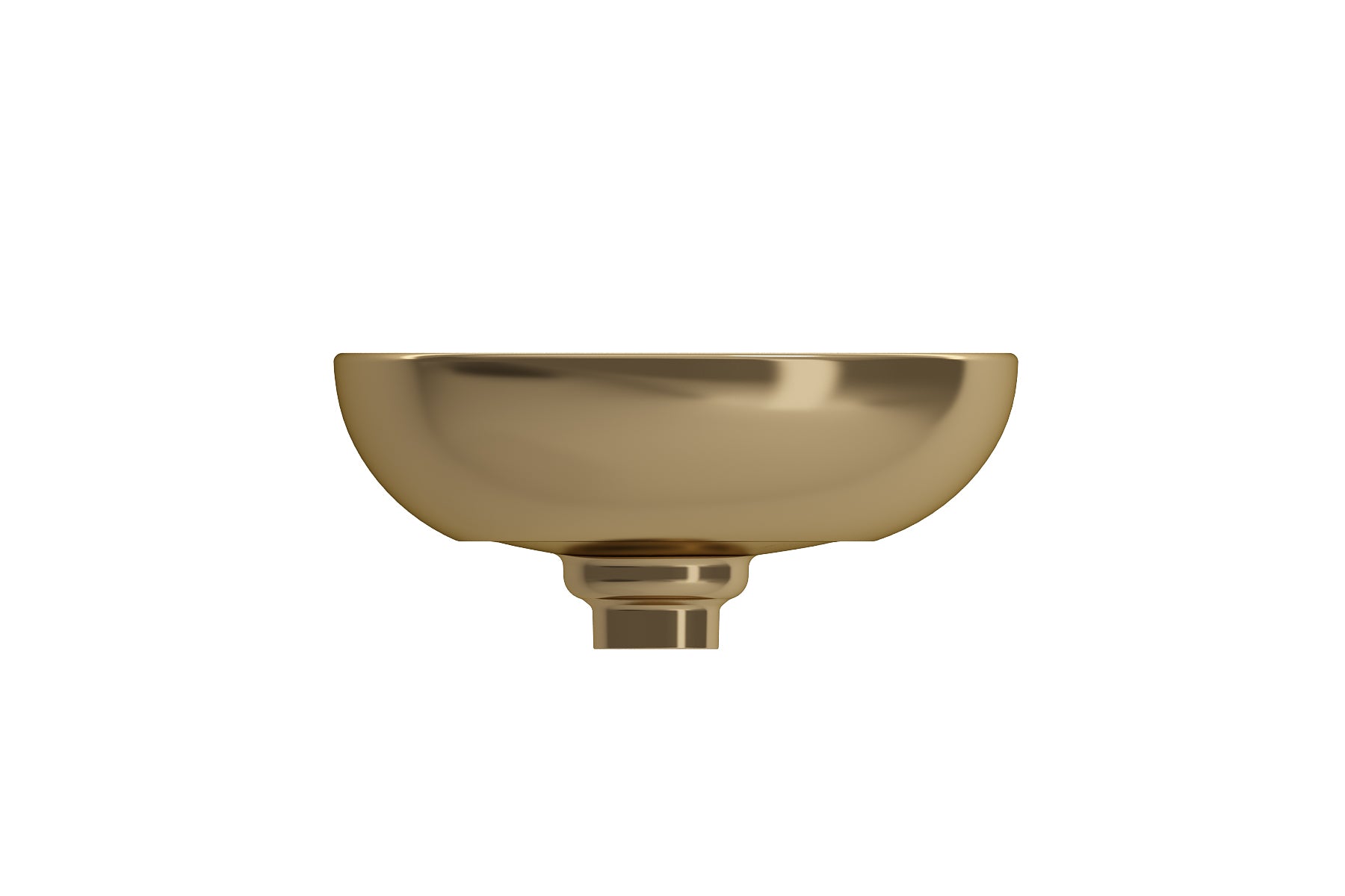 BOCCHI Etna 23" Palette Shaped Vessel Fireclay Bathroom Sink, Matte Gold, 1114-403-0125