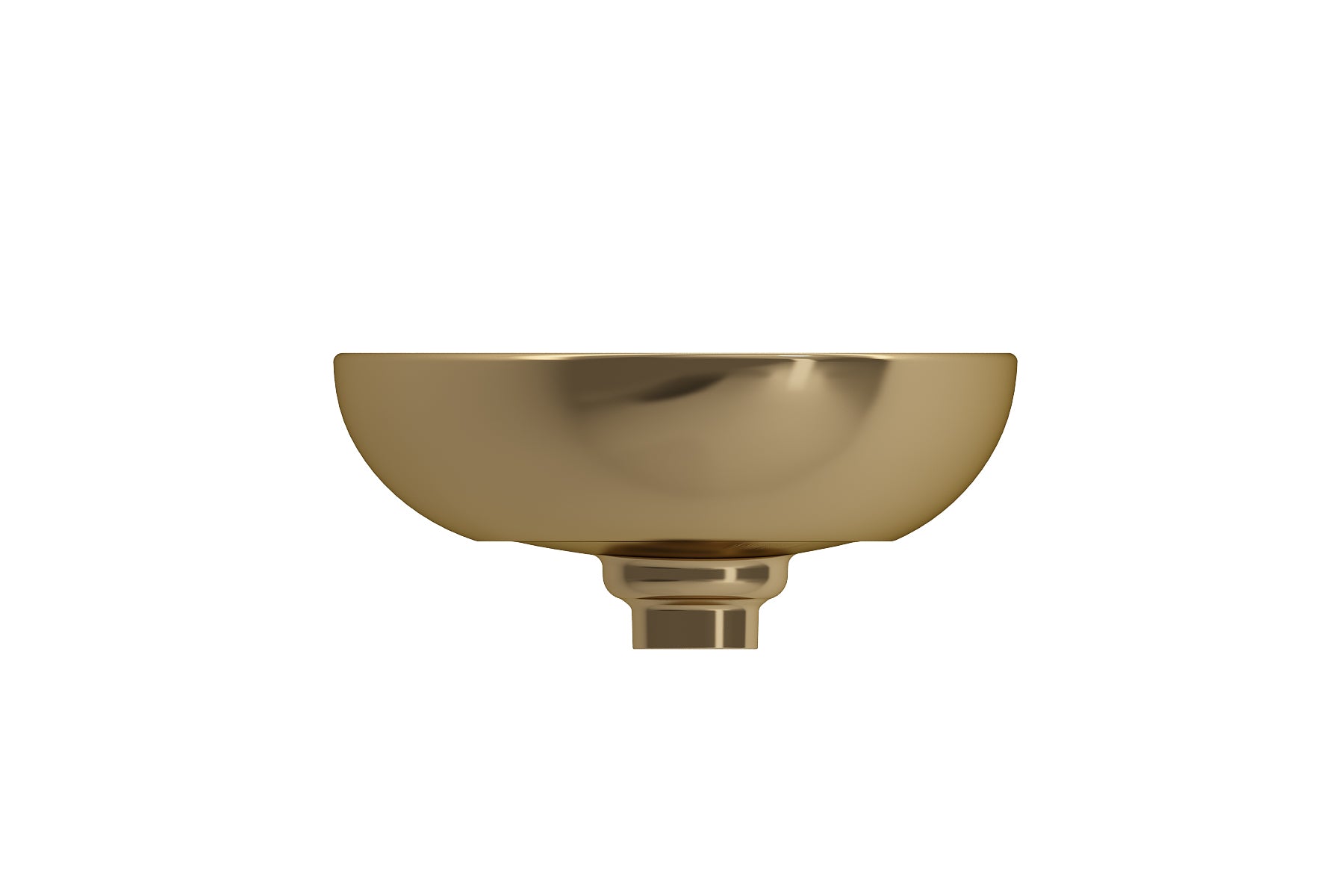 BOCCHI Etna 23" Palette Shaped Vessel Fireclay Bathroom Sink, Matte Gold, 1114-403-0125