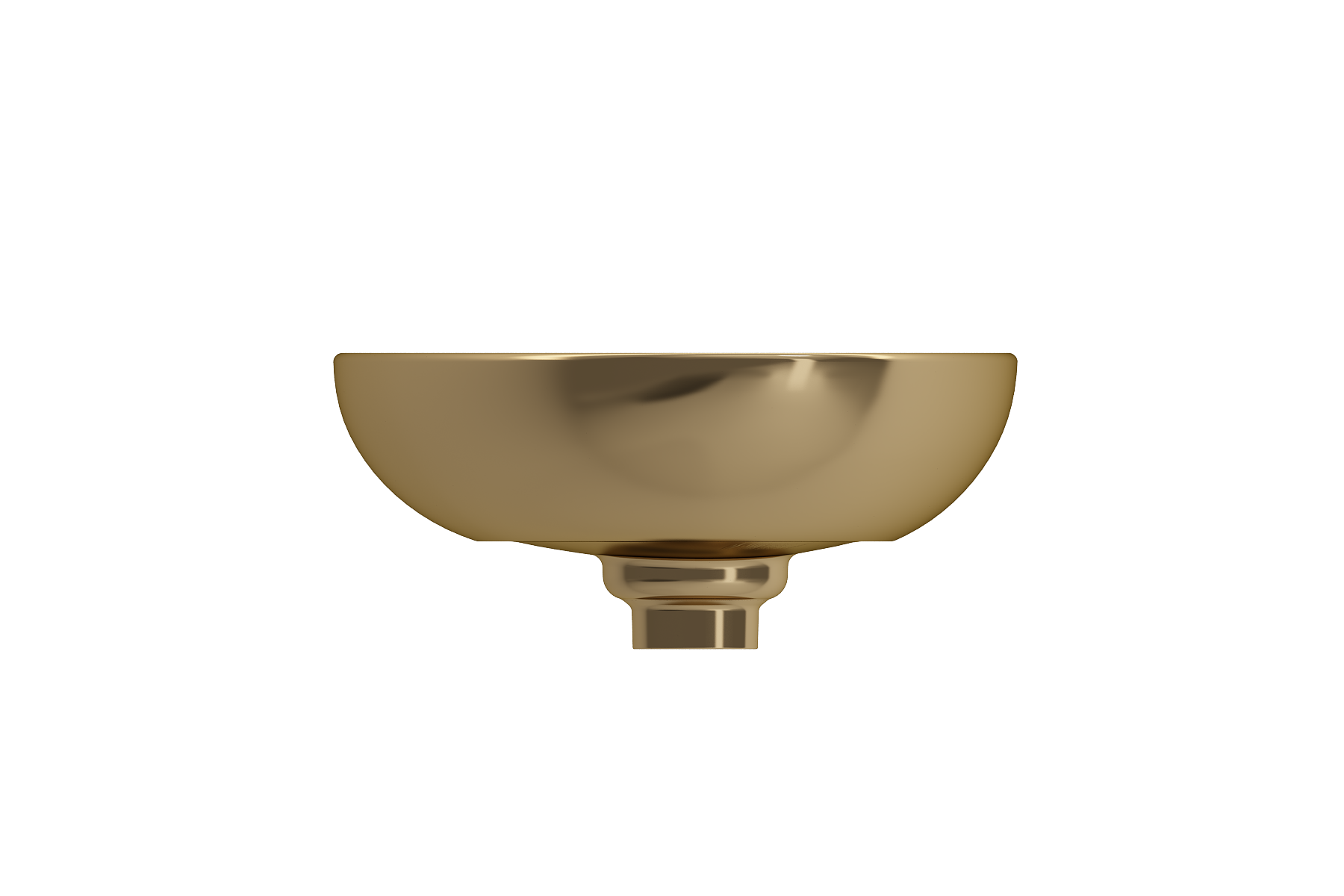 BOCCHI Etna 23" Palette Shaped Vessel Fireclay Bathroom Sink, Matte Gold, 1114-403-0125