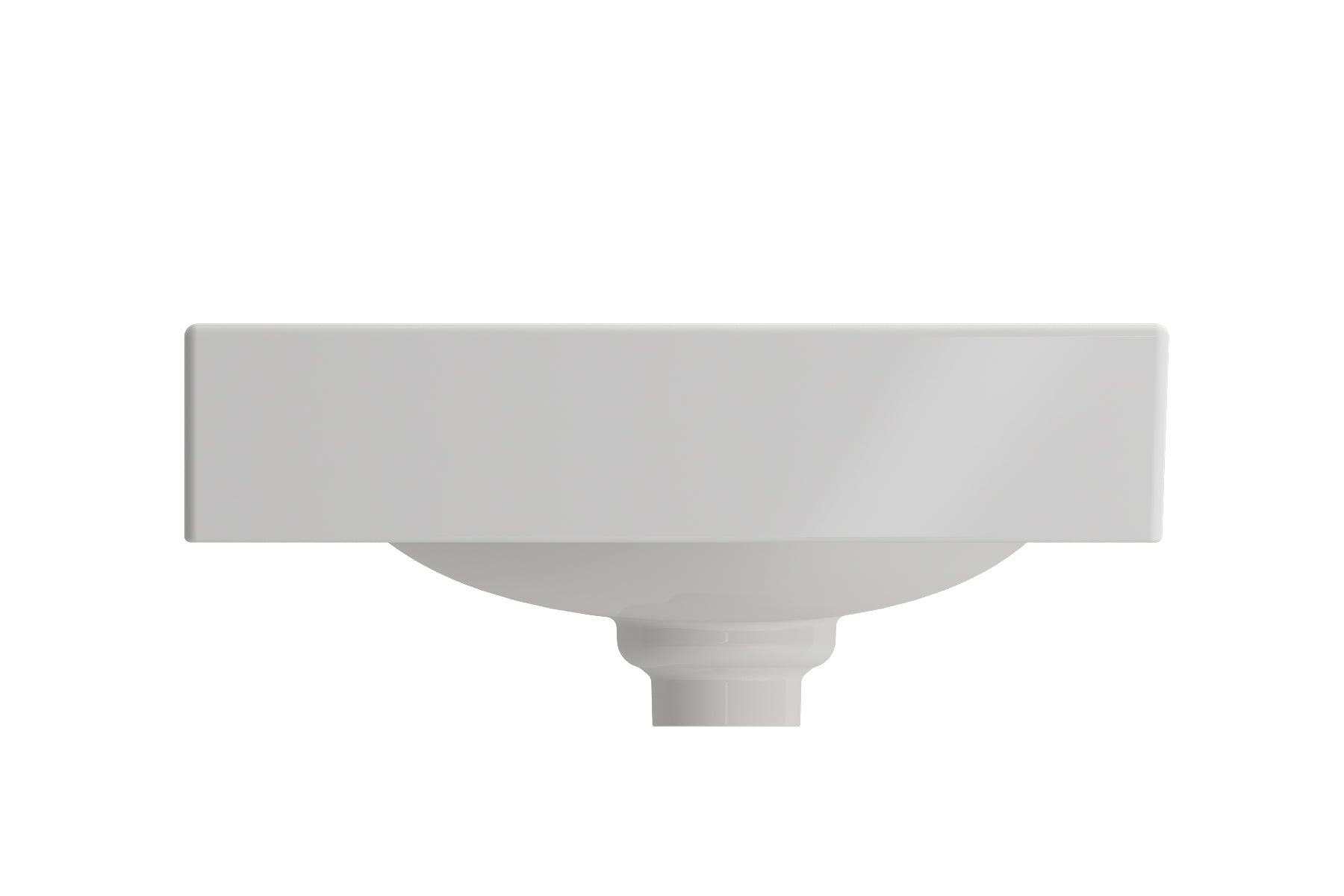 BOCCHI Etna 36" Palette Shaped Wallmount Fireclay Bathroom Sink, White, 1115-001-0125