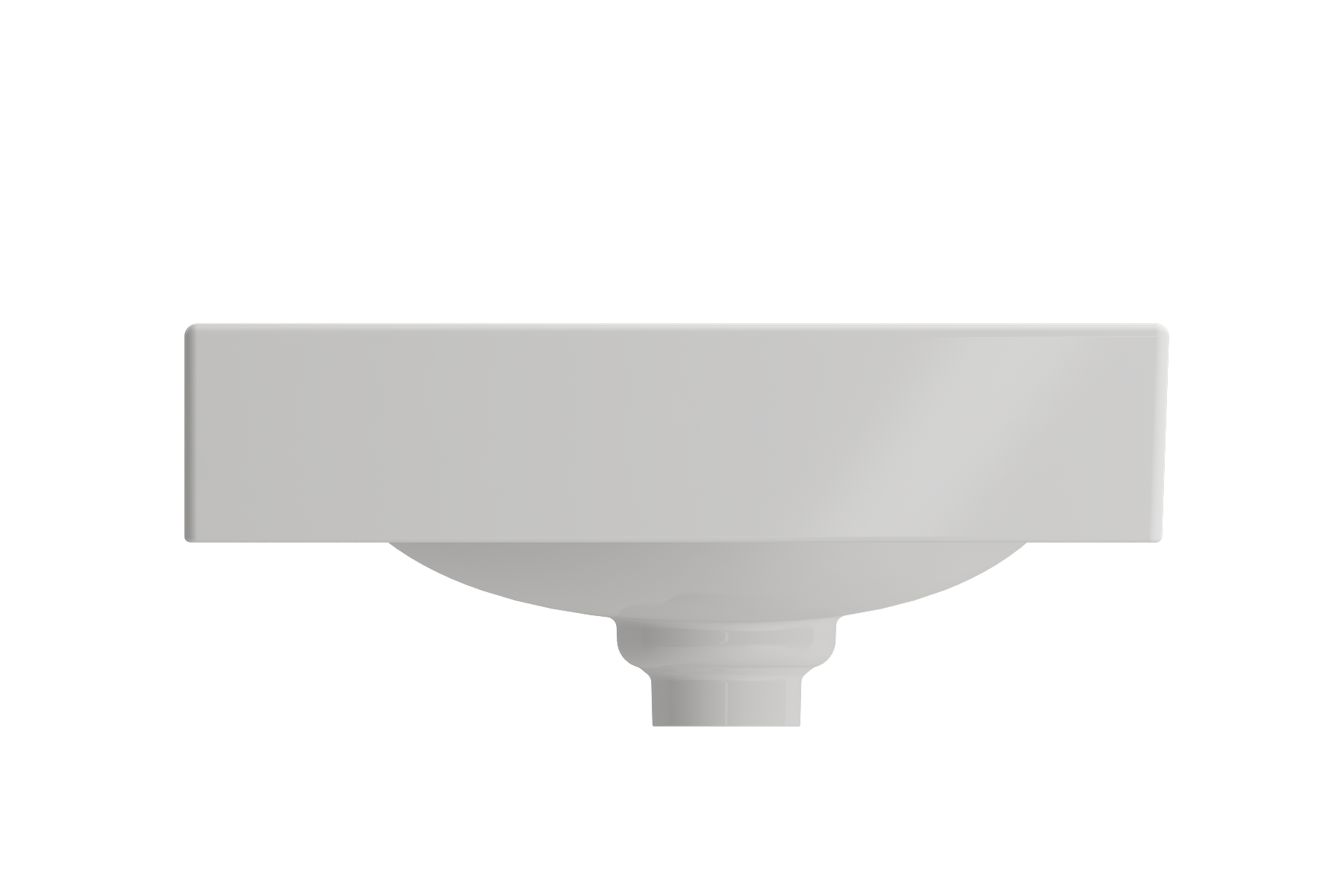 BOCCHI Etna 36" Palette Shaped Wallmount Fireclay Bathroom Sink, White, 1115-001-0125