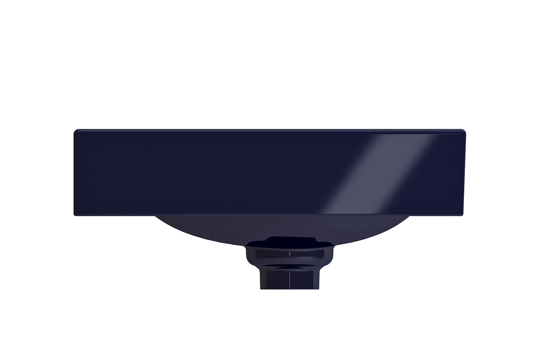 BOCCHI Etna 36" Palette Shaped Wallmount Fireclay Bathroom Sink, Sapphire Blue, 1115-010-0125