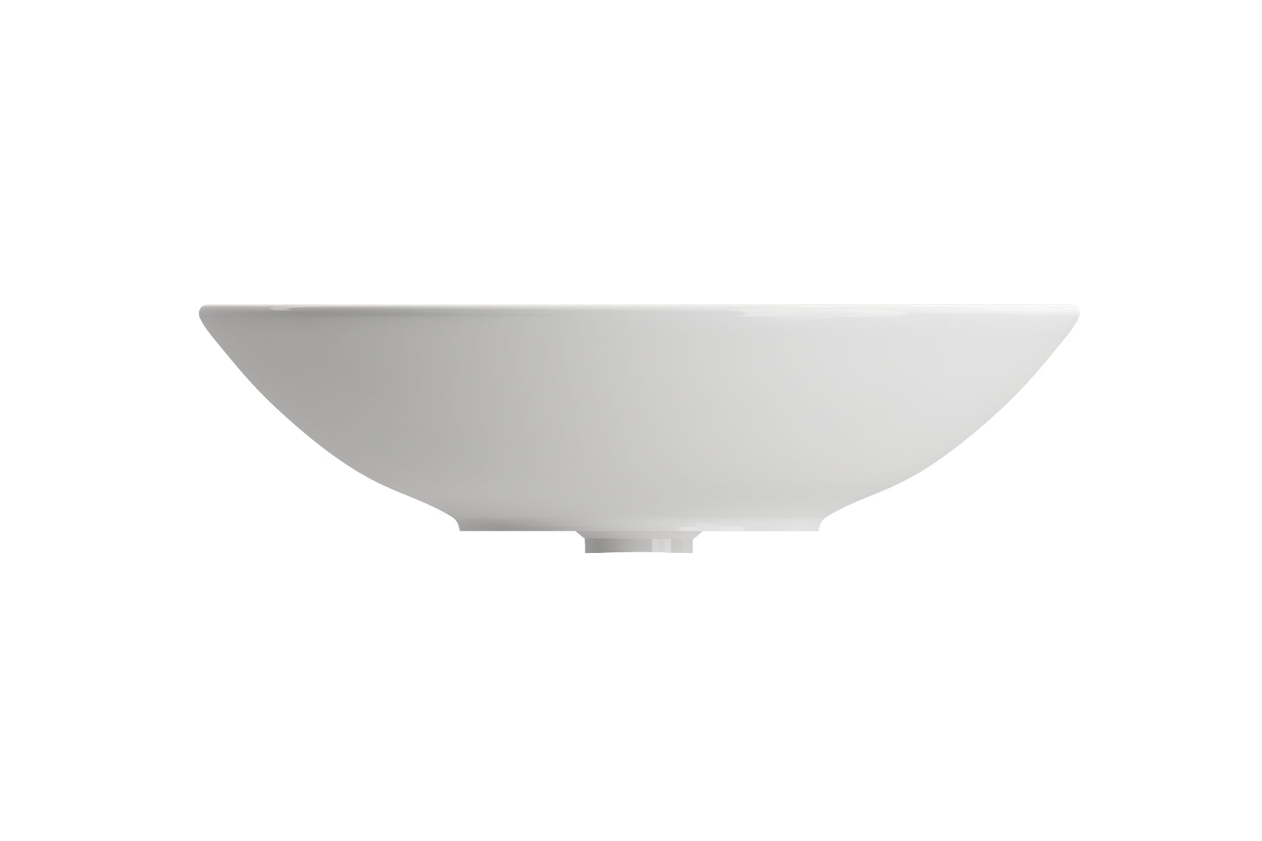 BOCCHI Venezia 16" Round Vessel Fireclay Bathroom Sink, White, 1120-001-0125