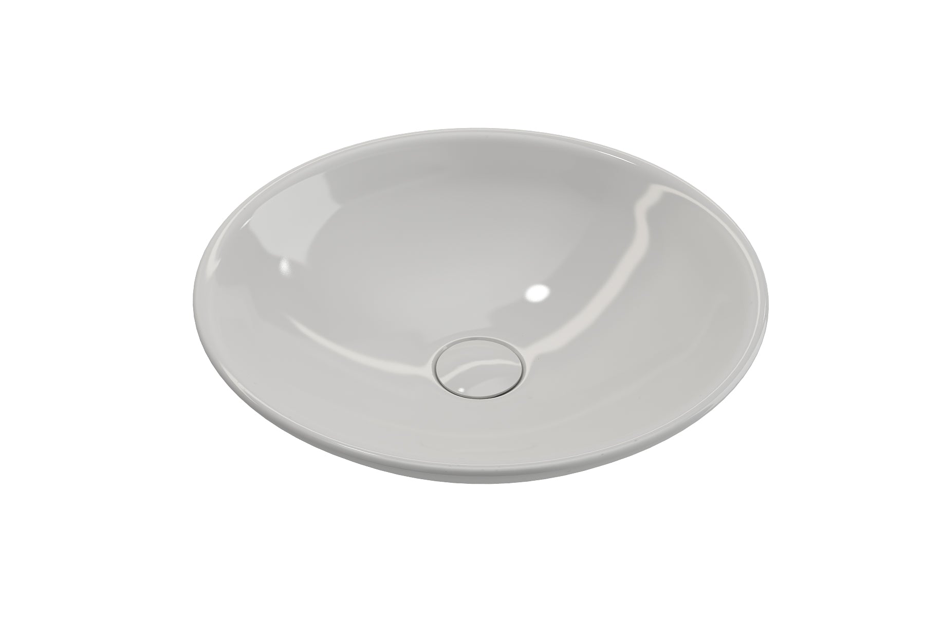 BOCCHI Venezia 16" Round Vessel Fireclay Bathroom Sink, White, 1120-001-0125