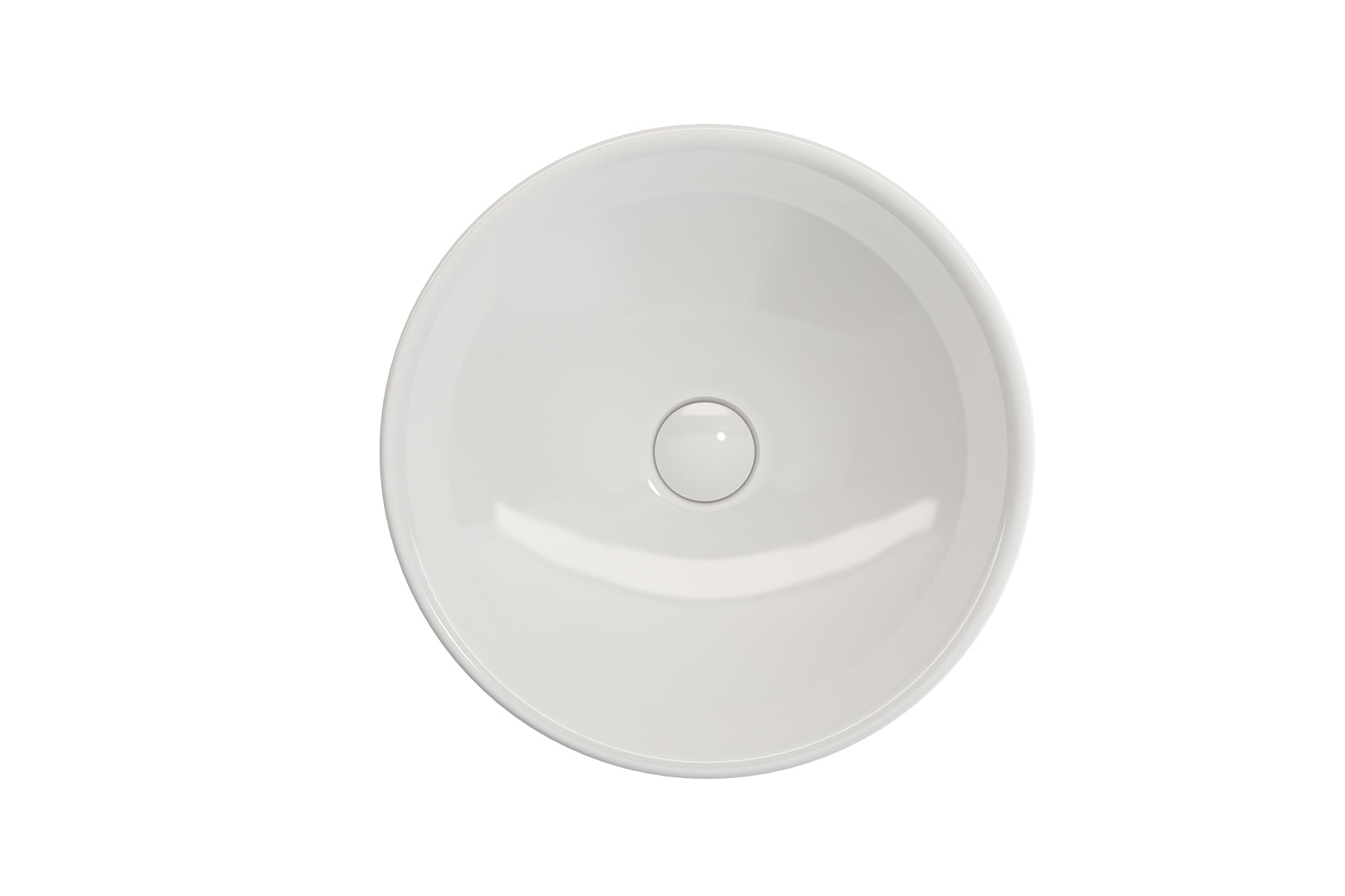 BOCCHI Venezia 16" Round Vessel Fireclay Bathroom Sink, White, 1120-001-0125
