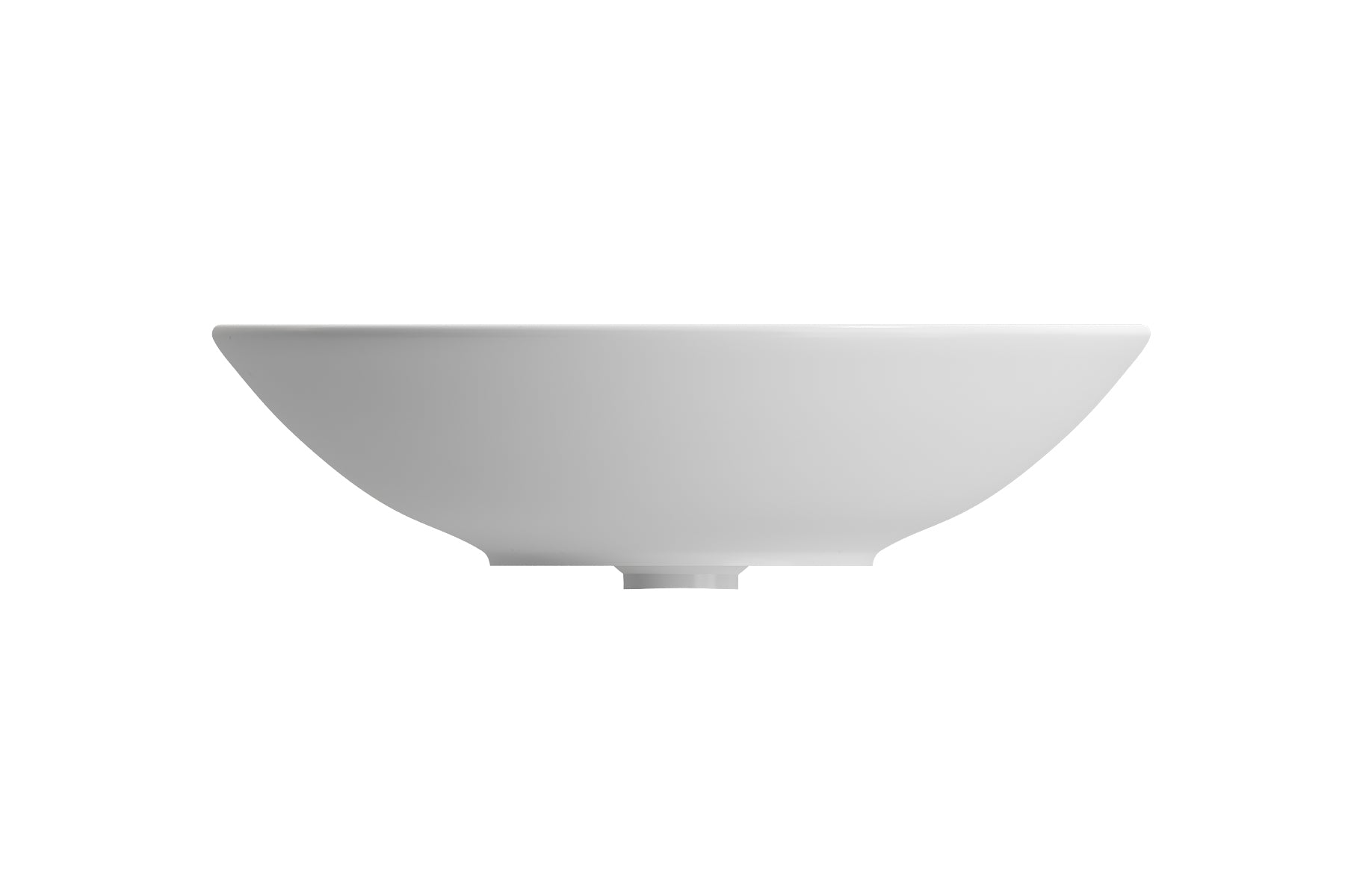 BOCCHI Venezia 16" Round Vessel Fireclay Bathroom Sink, Matte White, 1120-002-0125