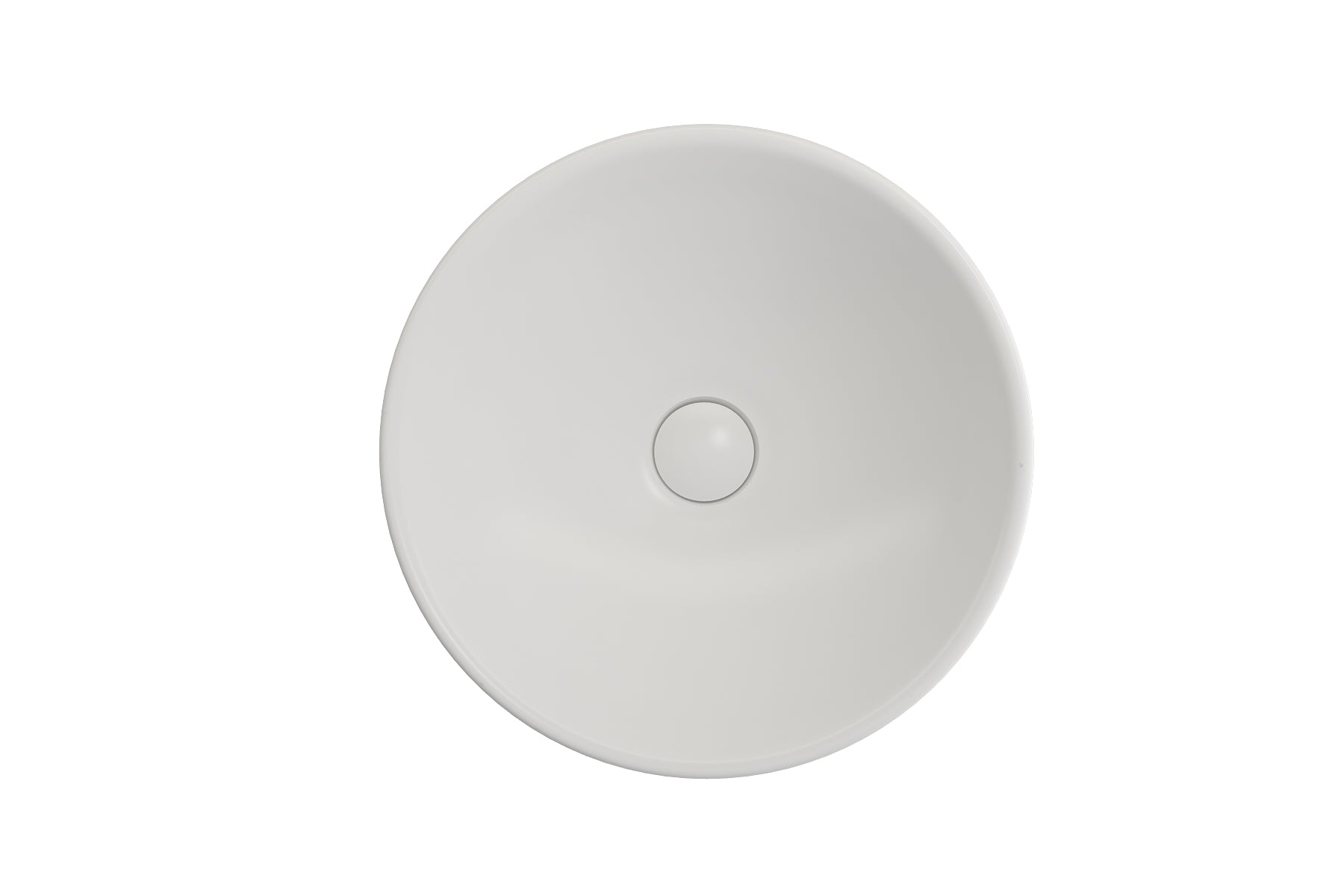 BOCCHI Venezia 16" Round Vessel Fireclay Bathroom Sink, Matte White, 1120-002-0125