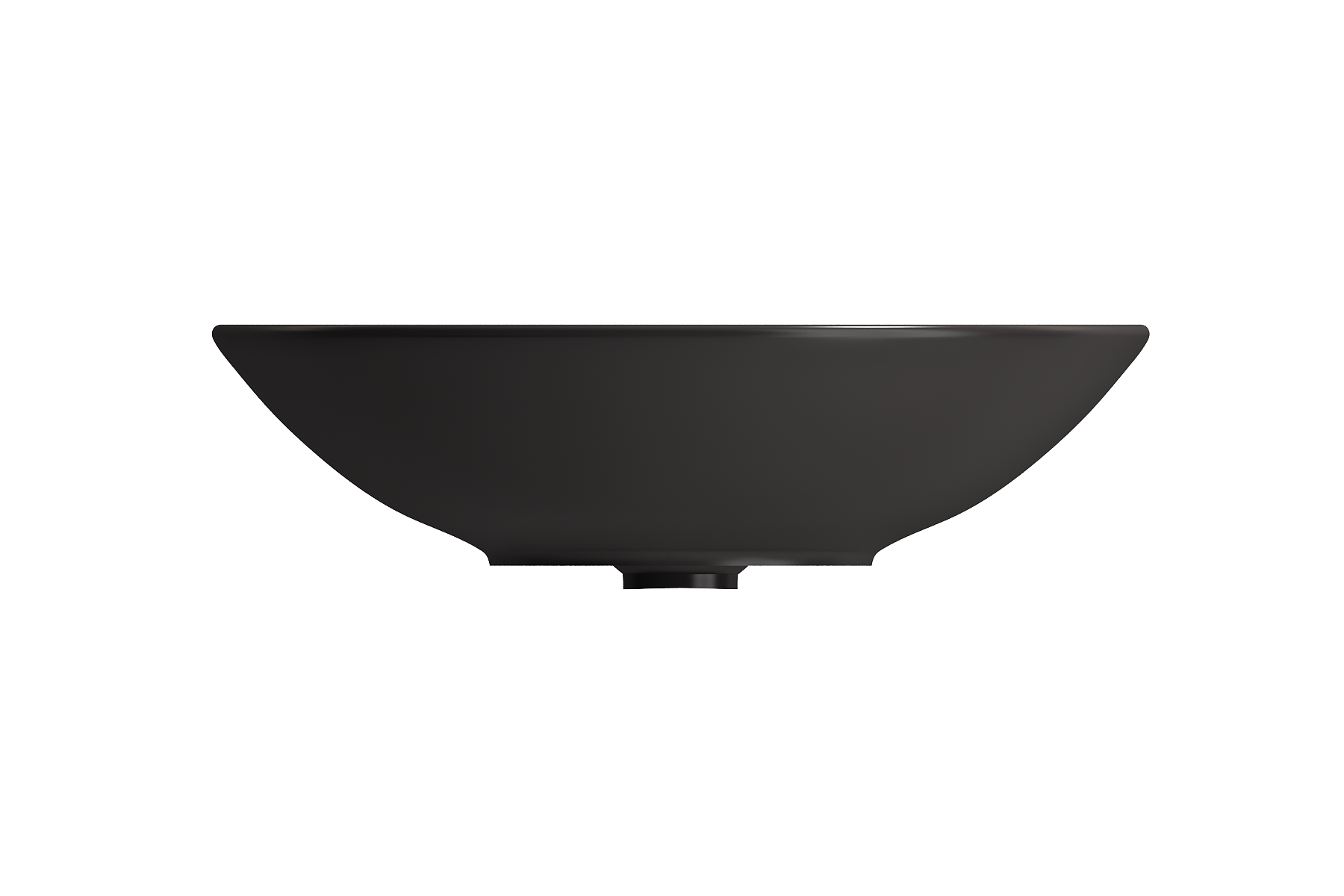 BOCCHI Venezia 16" Round Vessel Fireclay Bathroom Sink, Matte Black, 1120-004-0125