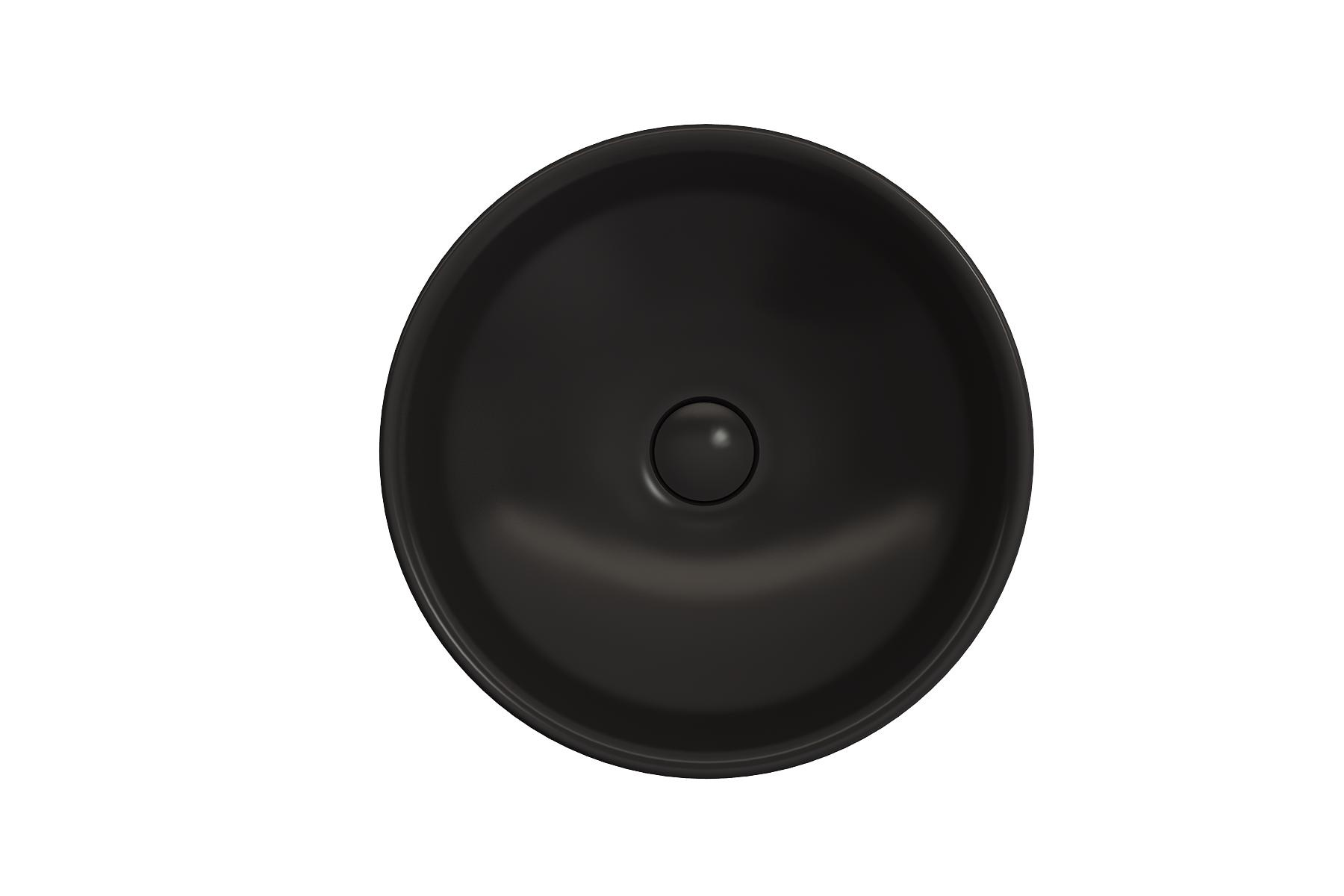 BOCCHI Venezia 16" Round Vessel Fireclay Bathroom Sink, Matte Black, 1120-004-0125