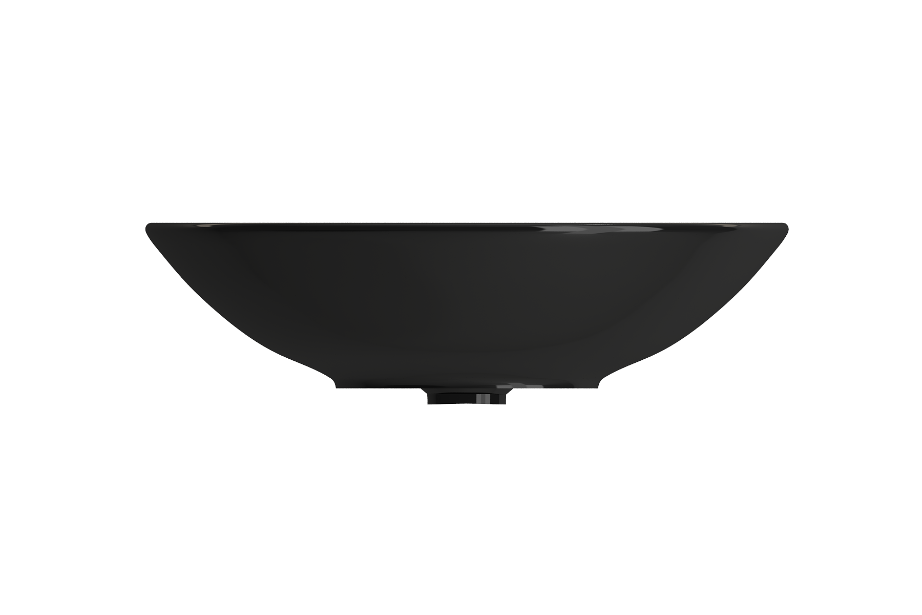 BOCCHI Venezia 16" Round Vessel Fireclay Bathroom Sink, Black, 1120-005-0125