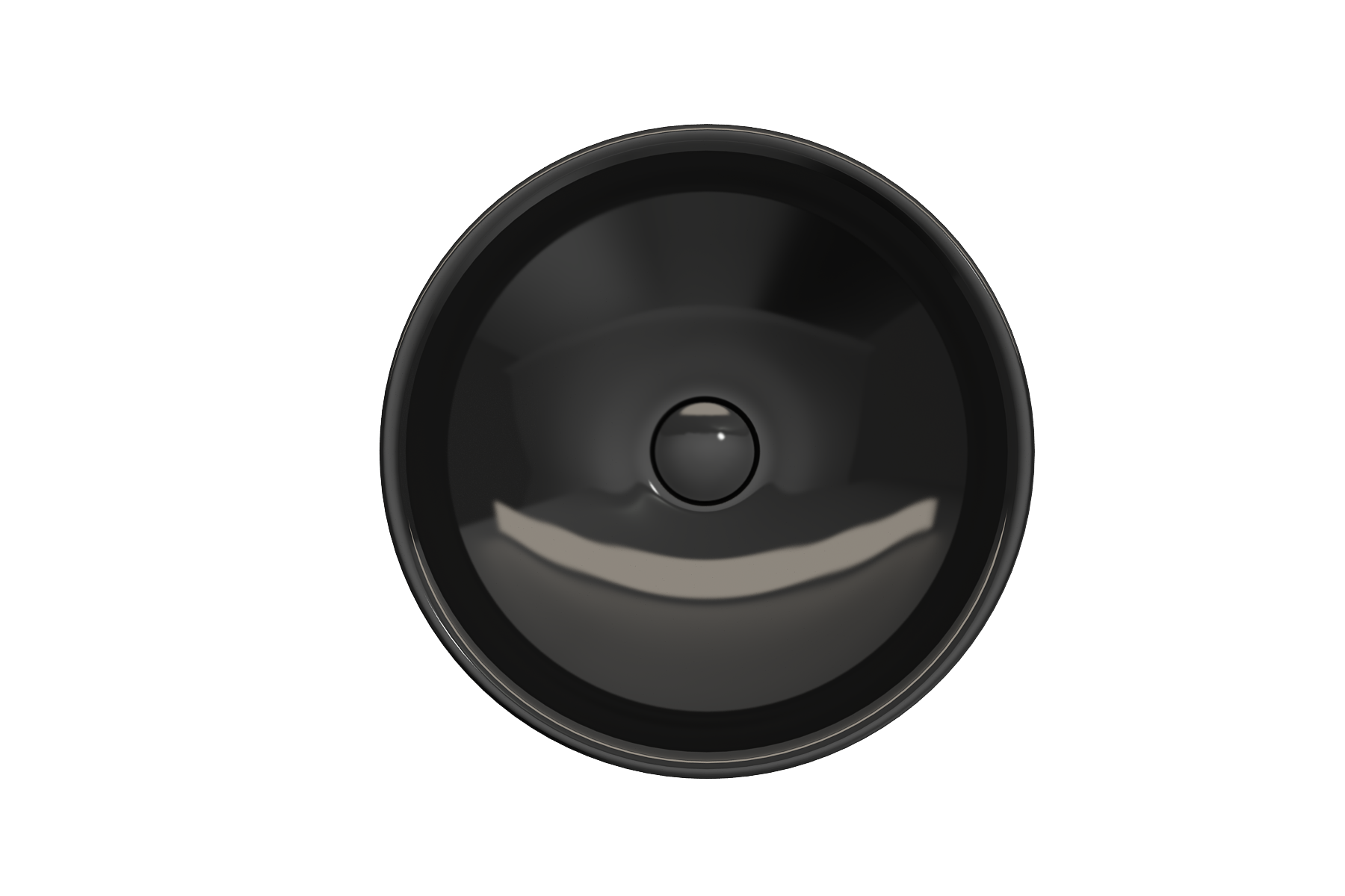 BOCCHI Venezia 16" Round Vessel Fireclay Bathroom Sink, Black, 1120-005-0125
