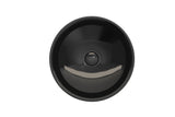 BOCCHI Venezia 16" Round Vessel Fireclay Bathroom Sink, Black, 1120-005-0125