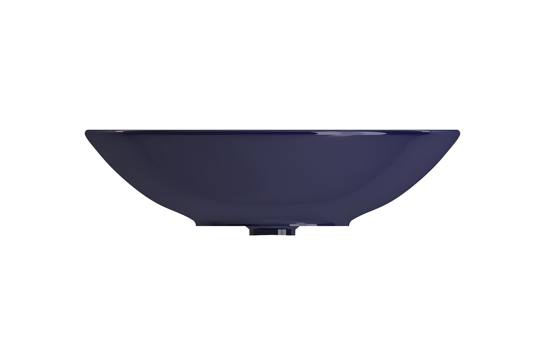 BOCCHI Venezia 16" Round Vessel Fireclay Bathroom Sink, Sapphire Blue, 1120-010-0125