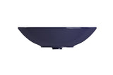 BOCCHI Venezia 16" Round Vessel Fireclay Bathroom Sink, Sapphire Blue, 1120-010-0125