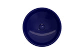 BOCCHI Venezia 16" Round Vessel Fireclay Bathroom Sink, Sapphire Blue, 1120-010-0125