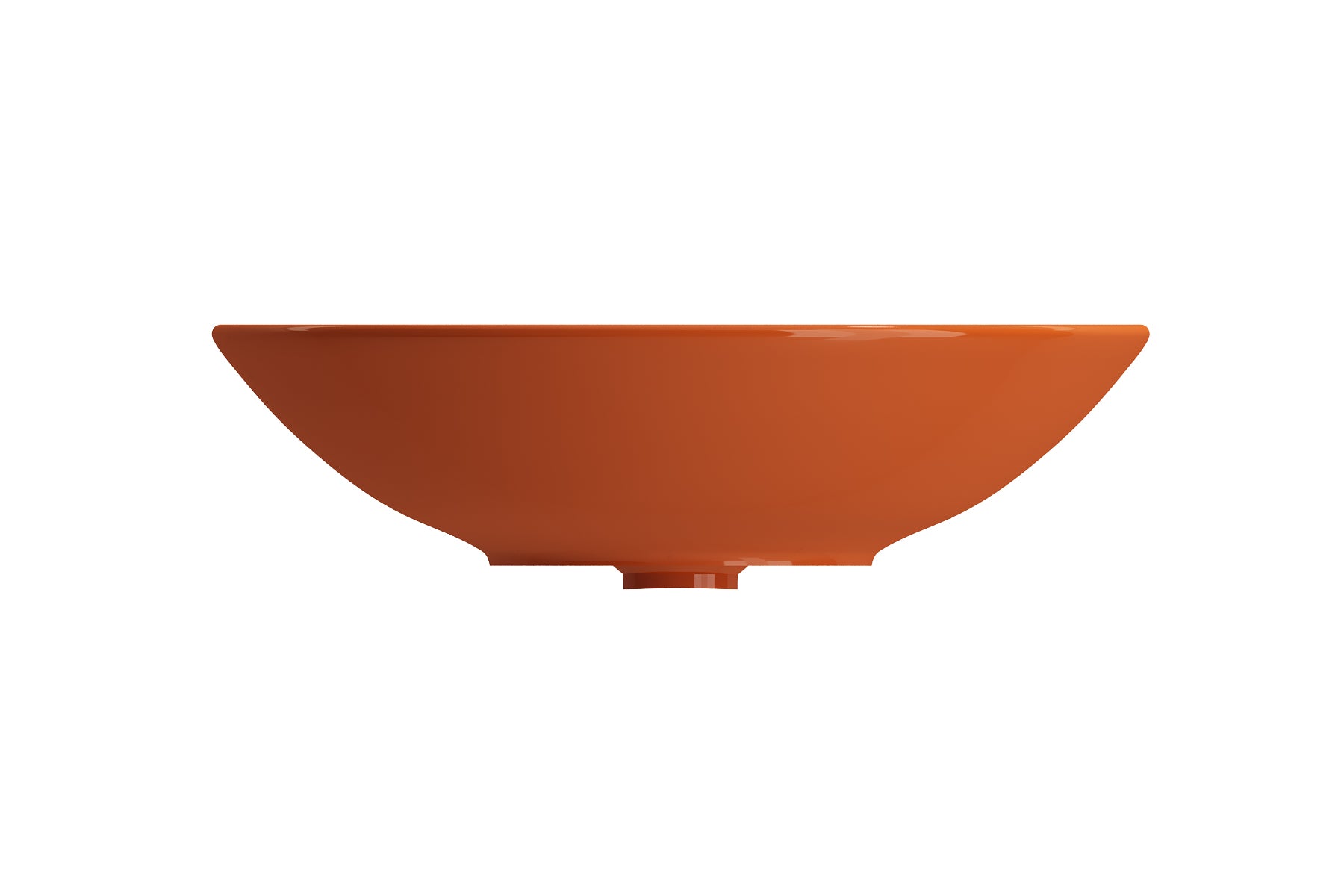 BOCCHI Venezia 16" Round Vessel Fireclay Bathroom Sink, Orange, 1120-012-0125