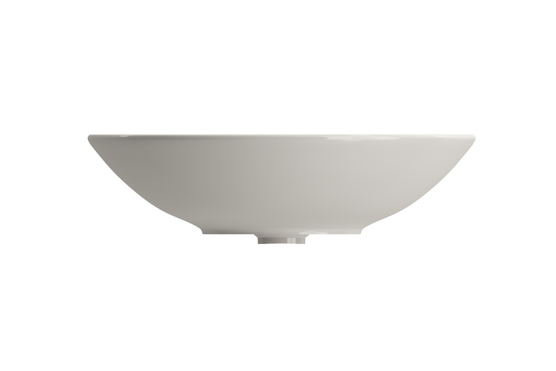 BOCCHI Venezia 16" Round Vessel Fireclay Bathroom Sink, Biscuit, 1120-014-0125