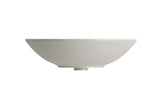 BOCCHI Venezia 16" Round Vessel Fireclay Bathroom Sink, Biscuit, 1120-014-0125