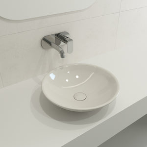 Alternate Image for BOCCHI Venezia 16" Round Vessel Fireclay Bathroom Sink, Biscuit, 1120-014-0125