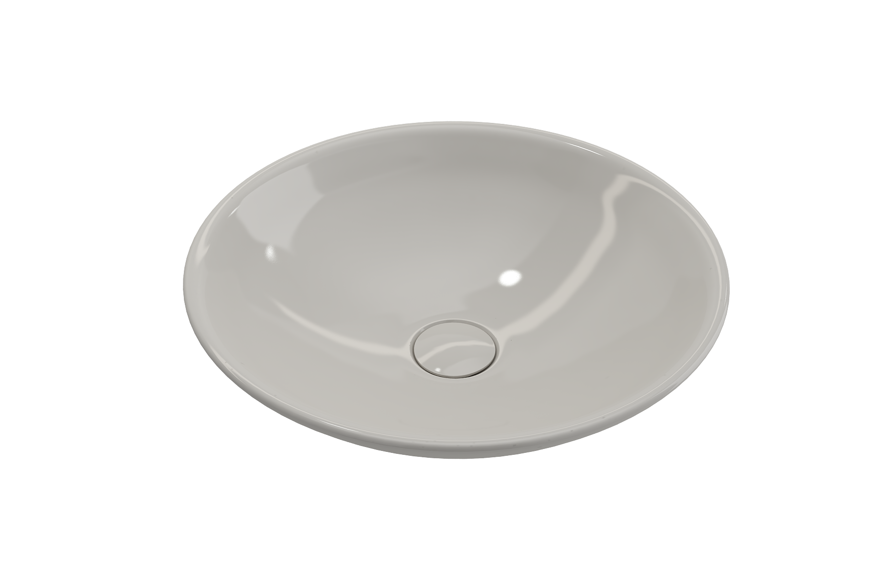 BOCCHI Venezia 16" Round Vessel Fireclay Bathroom Sink, Biscuit, 1120-014-0125