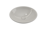 BOCCHI Venezia 16" Round Vessel Fireclay Bathroom Sink, Biscuit, 1120-014-0125