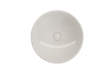 BOCCHI Venezia 16" Round Vessel Fireclay Bathroom Sink, Biscuit, 1120-014-0125