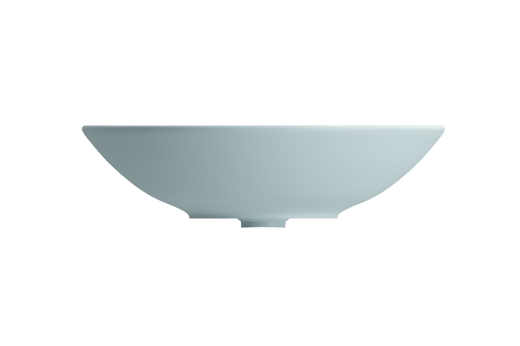 BOCCHI Venezia 16" Round Vessel Fireclay Bathroom Sink, Matte Ice Blue, 1120-029-0125