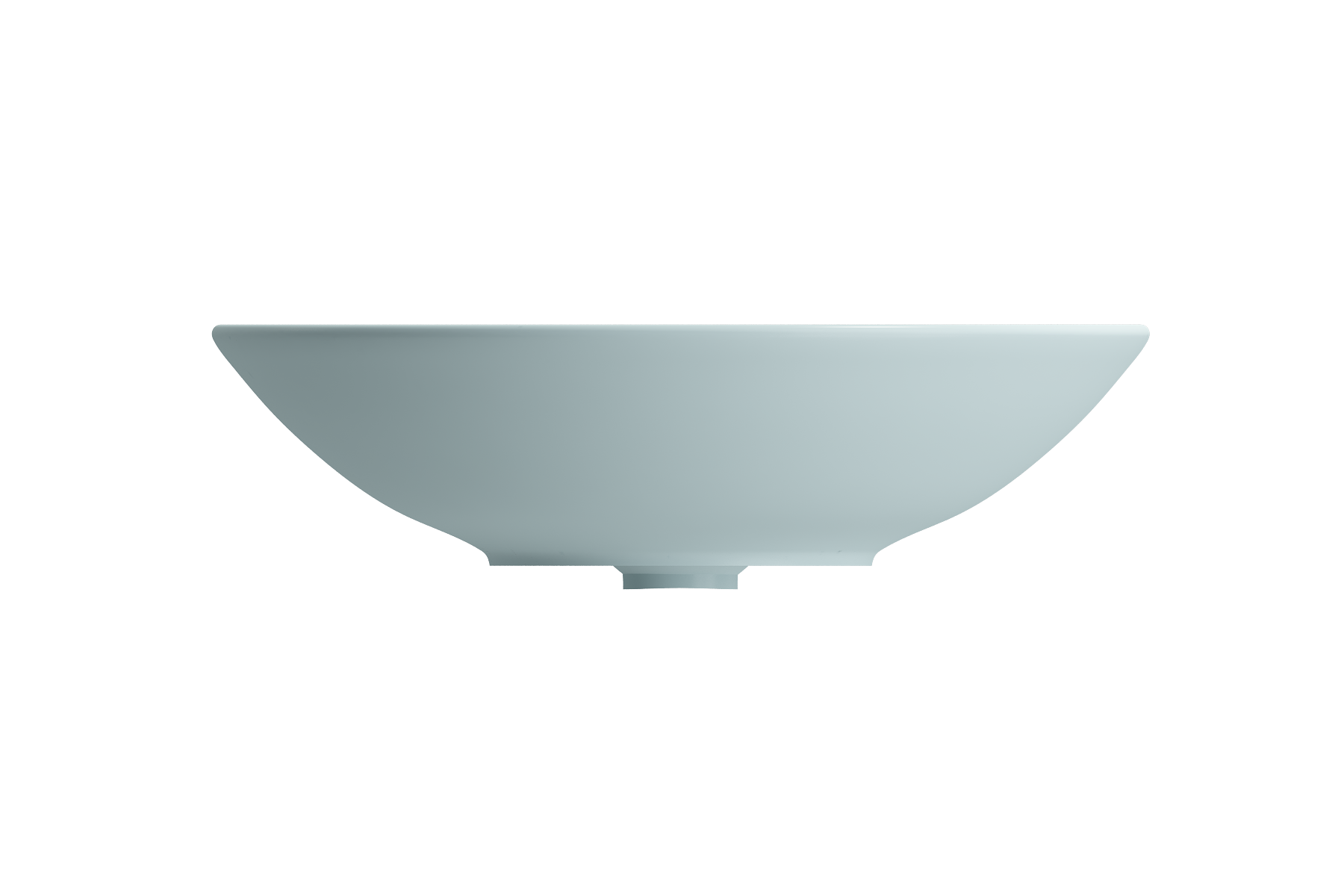 BOCCHI Venezia 16" Round Vessel Fireclay Bathroom Sink, Matte Ice Blue, 1120-029-0125