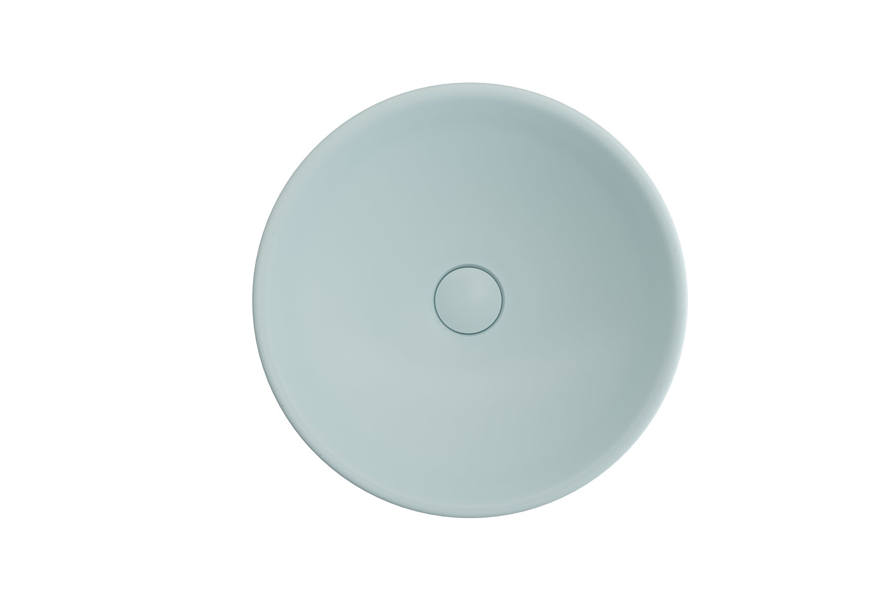 BOCCHI Venezia 16" Round Vessel Fireclay Bathroom Sink, Matte Ice Blue, 1120-029-0125