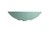 BOCCHI Venezia 16" Round Vessel Fireclay Bathroom Sink, Matte Mint Green, 1120-033-0125