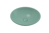 BOCCHI Venezia 16" Round Vessel Fireclay Bathroom Sink, Matte Mint Green, 1120-033-0125