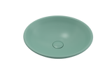 BOCCHI Venezia 16" Round Vessel Fireclay Bathroom Sink, Matte Mint Green, 1120-033-0125