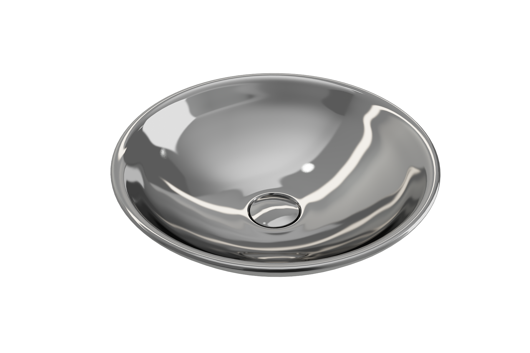 BOCCHI Venezia 16" Round Vessel Fireclay Bathroom Sink, Platinum, 1120-401-0125