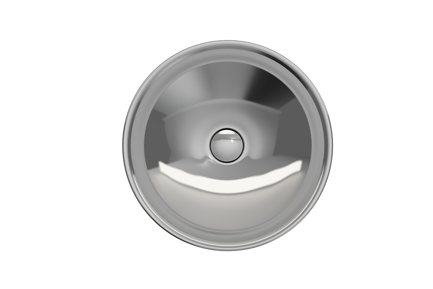 BOCCHI Venezia 16" Round Vessel Fireclay Bathroom Sink, Platinum, 1120-401-0125