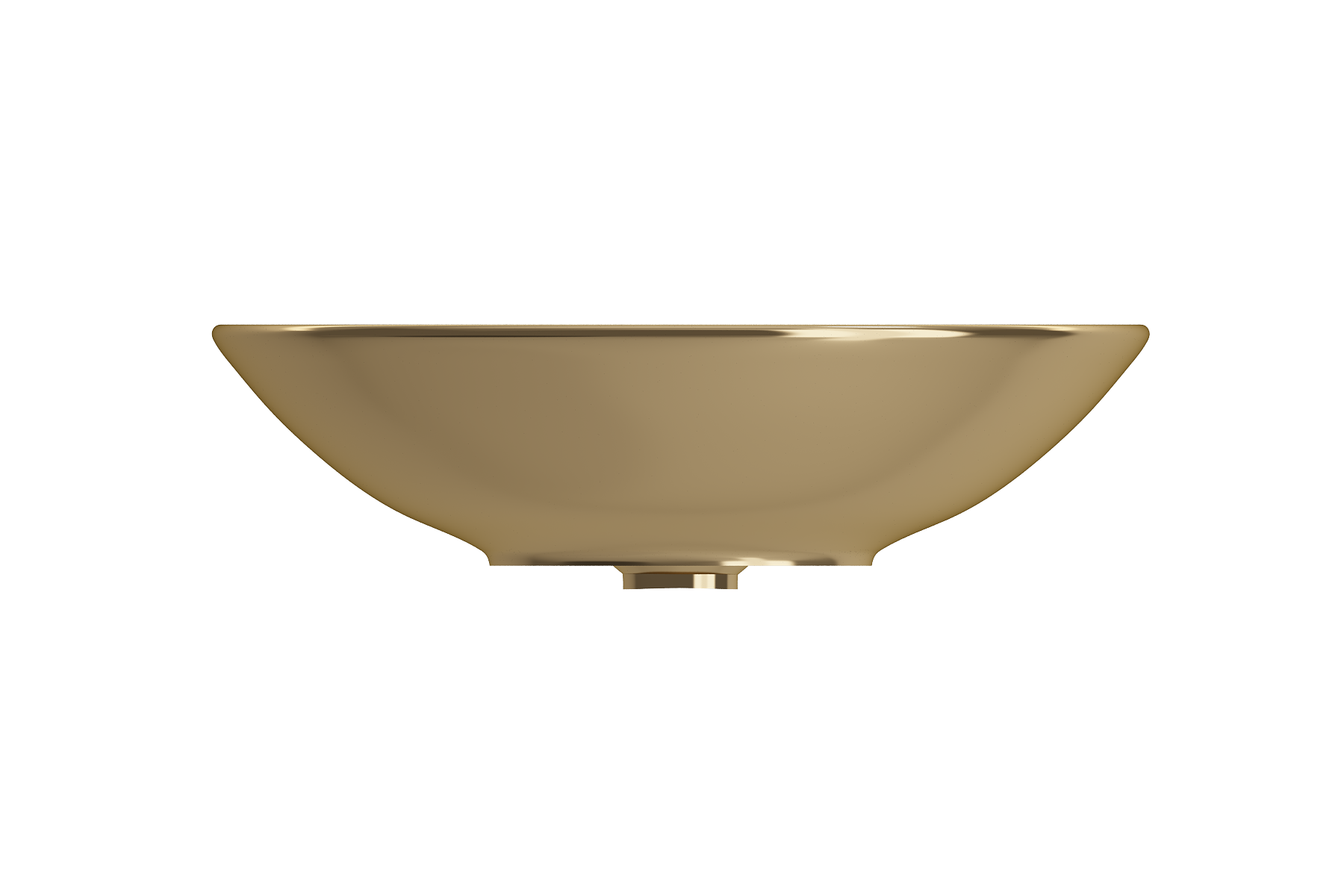 BOCCHI Venezia 16" Round Vessel Fireclay Bathroom Sink, Matte Gold, 1120-403-0125