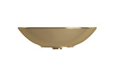 BOCCHI Venezia 16" Round Vessel Fireclay Bathroom Sink, Matte Gold, 1120-403-0125
