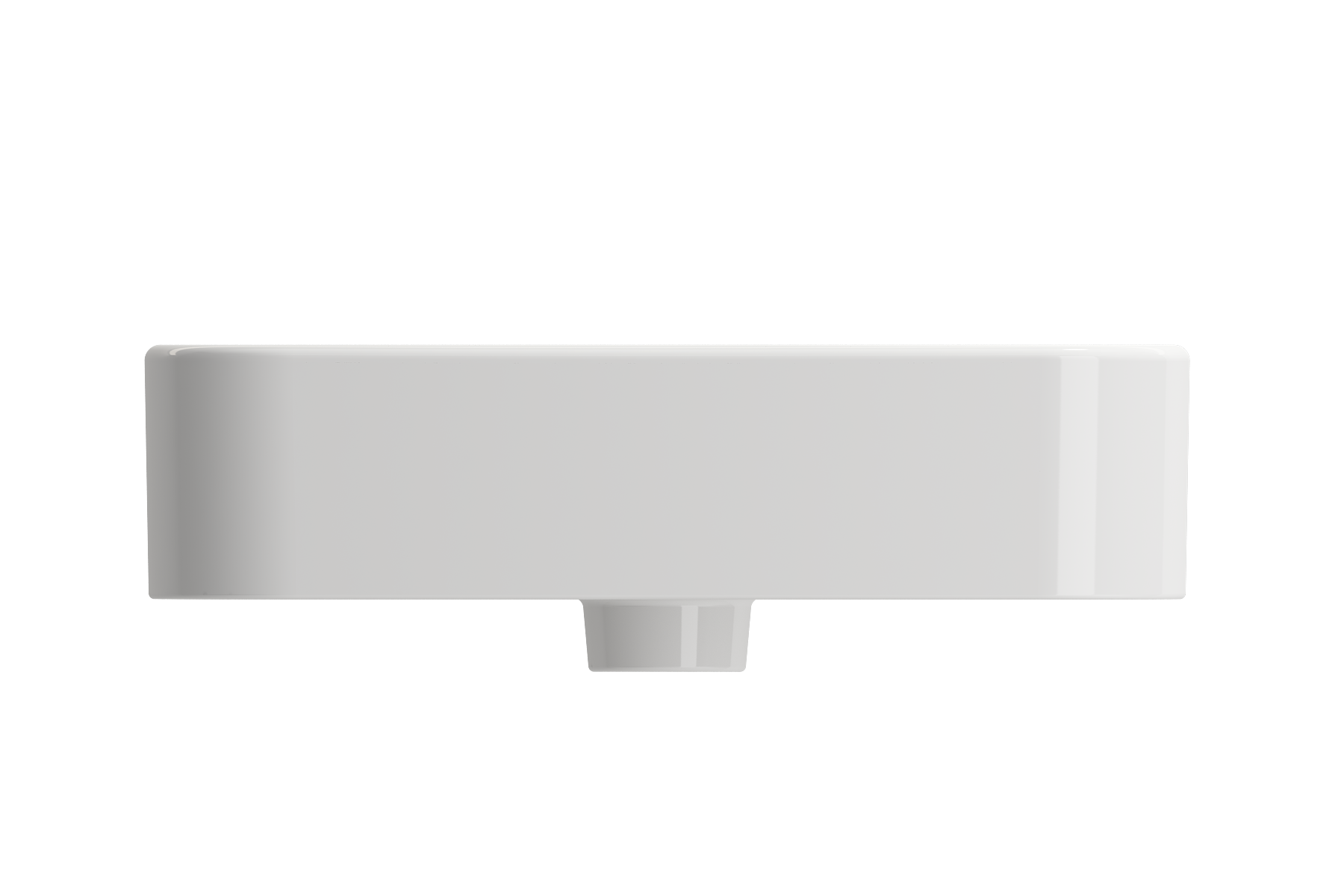 BOCCHI Parma 20" Rectangle Wallmount Fireclay Bathroom Sink, White, Single Faucet Hole, 1122-001-0126