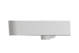 BOCCHI Parma 20" Rectangle Wallmount Fireclay Bathroom Sink, White, Single Faucet Hole, 1122-001-0126